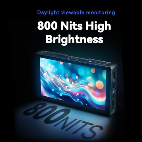 Image of Portkeys LH5C Camera Field Monitor with NP-F550T Battery 5.4 inch 800nits Wired Control for Sony A7MV /A9II /A7SIII /A7MIV /A9M3 /A6700 /A7CII /FS5 /FS7 /FX2 /FX30 /FX6 /FX9 /PXW-Z200 /A1 /ZV-1 /ZV-E1, Canon R5 /6 /7 /8