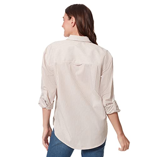 Image of Gloria Vanderbilt Women's Amanda Oversized Button Down Shirt with Roll-tab Sleeves