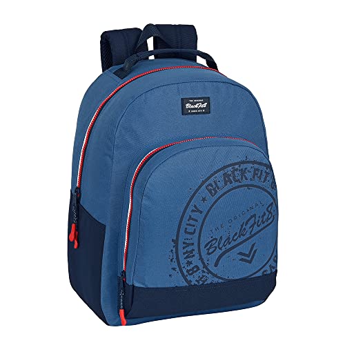 Mochila adaptable carro Blackfit8 Stamp juvenil para libros escolares y ordenador portatil