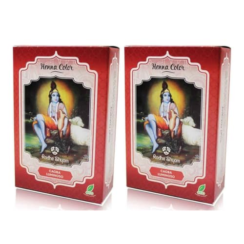 2 UNIDADES HENNA POLVO CAOBA LUMINOSO 100 GR