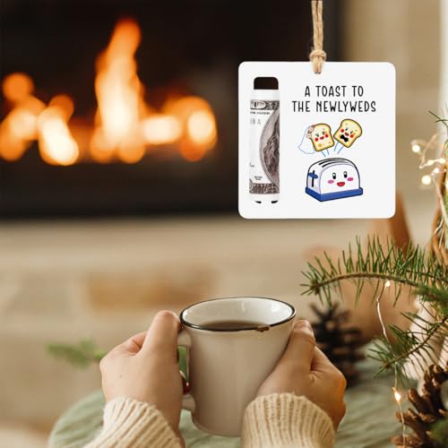 Wedding Money Holder Wedding Gifts for Couples Newlyweds Funny Newly Wed Gifts for Newlyweds Engagement Party Money Holder Decoration4