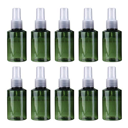 Asudaro 10 * 50ml/ 100ml/150ml/ 200ml Botella De Vidrio Mini Botella De Spray De Vidrio Contenedor De Cosméticos Botella Vacía Botella De Perfume De Plástico Recargable Atomizador Bomba De Viaje