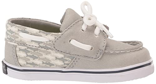 Sperry Baby Intrepid Crib Jr Boat Shoe, Grey, 4 Us Unisex Infant #TOP5