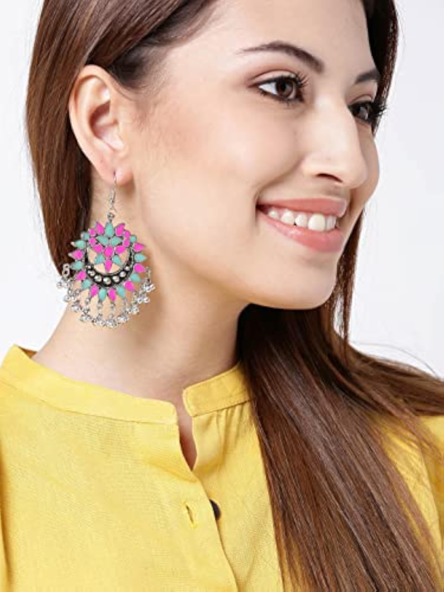 Afghan Style Oxidised Earrings for Women