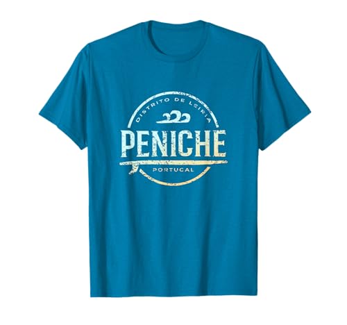 Peniche Portugal - Retro Peniche Portugal Vintage Surf Camiseta