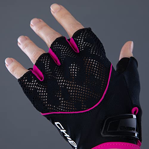 Chiba Kobiety Gel Rękawice Black/Pink L