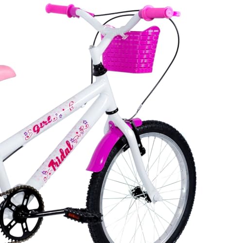 Bicicleta Aro 20 MTB Girl Infantil Tridal (Branco)