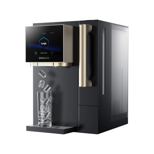 Dreame S1 3-in-1 Water Purifier & Ice Maker, 3s Hot & 3°C Cold Water, One-Touch Transparent Ice Cubes, RO Filtration & UV Sterilization, 5L Tank, Smart Touch Display for Home/Kitchen/Office