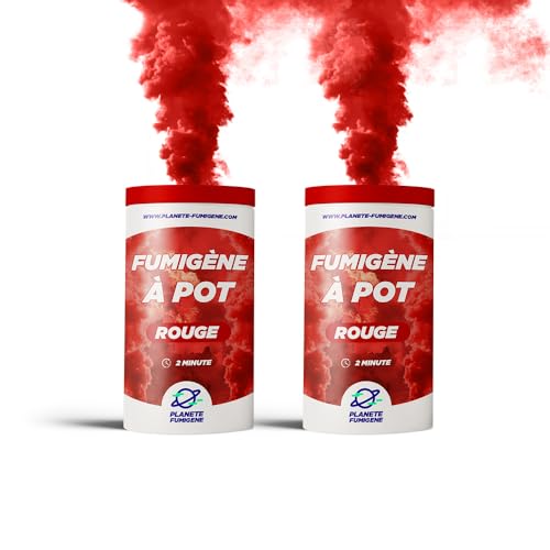 Fumigène pot au sol rouge de 120 secondes pour décorer vos clips vidéo