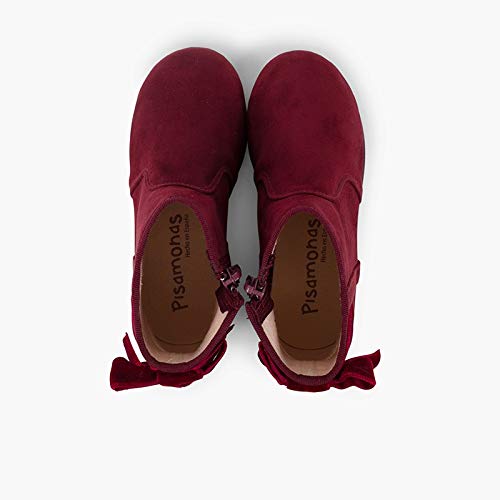 Pisamonas botines con lazo terciopelo y cremallera...