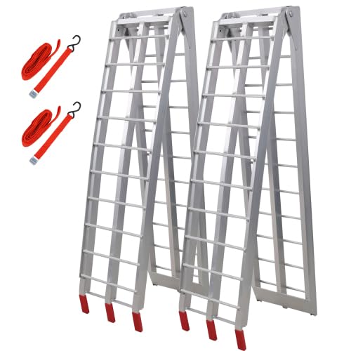Rampas de aluminio 7.5FT para carga, capacidad 1500 lbs par