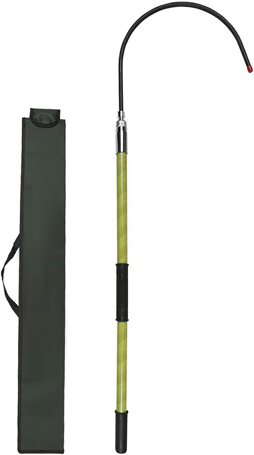 Electrical Safety Rescue Hook, Insulated Rescue Hook Multicolor 1/2/3 Meter Pack of 1(Yellow,1m/3.2ft)