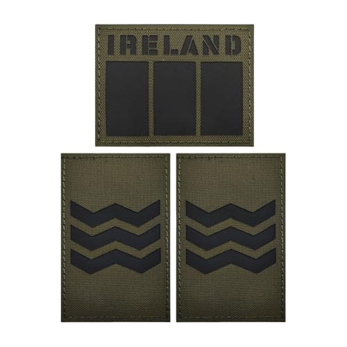 Patch infrarouge drapeau irlandais nylon pour accessoire gilet tactique militaire