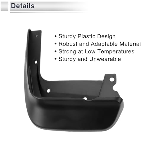 Image of X AUTOHAUX 1set Front and Rear Mud Flaps Splash Guards Mud Guards for Acura TL 2012-2016 W /Mount Accessories