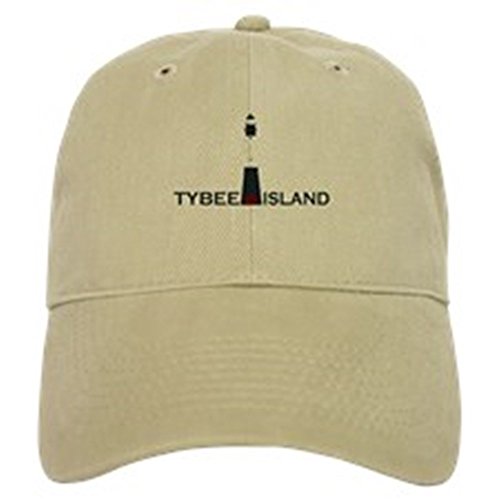 CafePress Tybee Island Lighthouse Design. Cap Unique Adjustable Baseball Hat Khaki