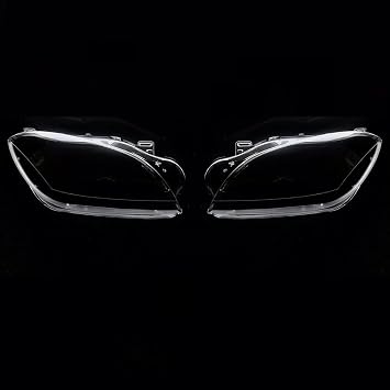 Car Headlight Cover Replacement Compatible with Benz W166 ML300 ML350 ML400 ML450 ML500 2012 2013 2014 2015 Headlamp Clear Lens Auto Shell Cover One Pair