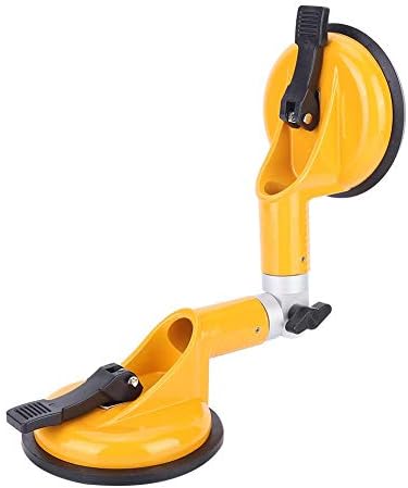 Glass Installation Tool, 90 Degrees to 270 Degrees Adjustable Glass Suction Cup Home Glass Installation Fixing Tool, for Home, 1 Glass Suction Cup and 1 Hex Wrench