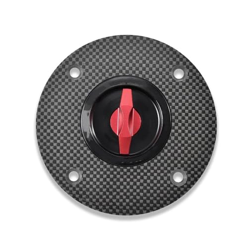 Bouchon de réservoir d'essence sans clé rouge pour moto Kawasaki ZX10R 2023