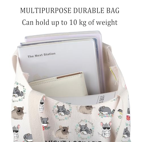 Bolso Tote para amantes de chinchillas miniatura 5