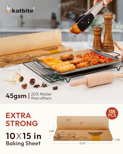 Katbite KA-BP-W-10X15-135-01 135Pcs 45 Gsm Pop-Up Parchment Paper Sheets thumb #7