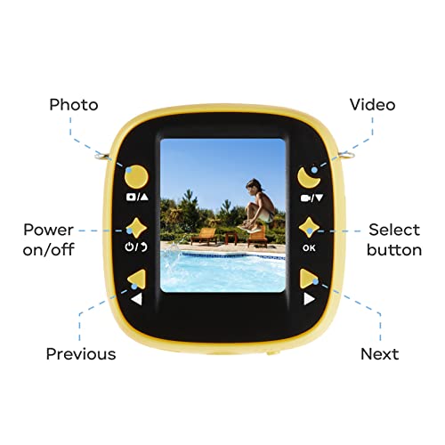Image of Vivitar Kids Tech - Ultimate Kids Action Camera, Waterproof Digital Action Camera with 5 MP HD Photo and Video, 2 inch Screen, Microphone, Waterproof Case
