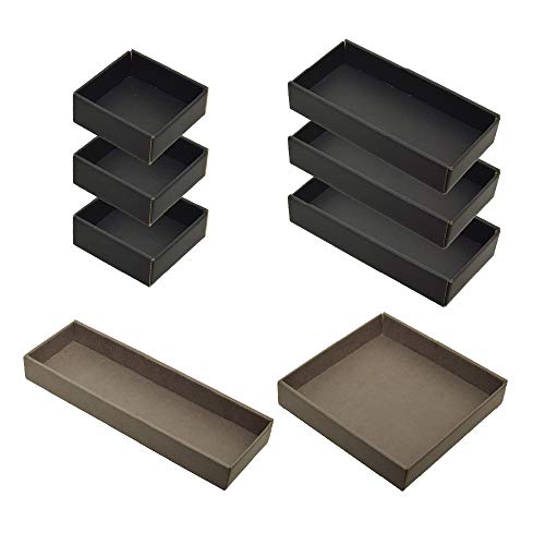 yamapac 引き出しキレイ 整理トレイ SHIKI® 組み合わせ8個セット (ブラック×トープ) yamapac 引き出しキレイ 整理トレイ SHIKI® 組み合わせ8個セット (ブラック×トープ)