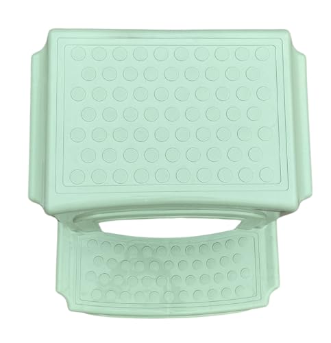 Image of SKYGLAMOUR Supreme Plastic Multi-Purpose Step Stool for Kitchen and Office Use with Weight Bearing Capacity of 150 Kg | 2 Step Stool for Home |Color: Frosty Green; Set of 1