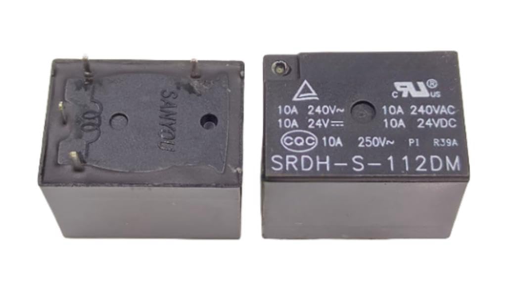 (5 pcs) Electromagnetic Relay SRDH-S-112DM 12V 10A 4-Pin Plug-in Relay