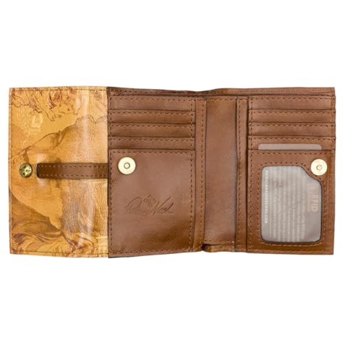 Patricia Nash Olmetta Leather Wallet, Small Square Bi-fold, RFID Protected (Latte)2