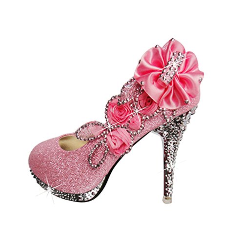 Sexy Party Wedding Bride High Heels Pink Us6