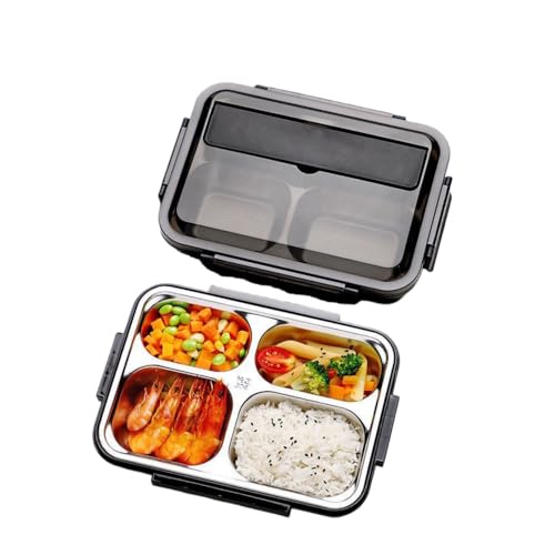 XVVX �����`�{�b�N �����` ��e�� �R��h�~ �� �ۉ� �d�q�����W�Ή� �����`�{�b�N�X �H���t�� �I�t�B�X�p�A���w���p�A�q���p�X�e�����X���J�t�F�e���A�A��H�i�ۑ��e�� (4�R���p�[�g�����g - 1500ml - �u���b�N + ���ƃX�v�[��,�����`