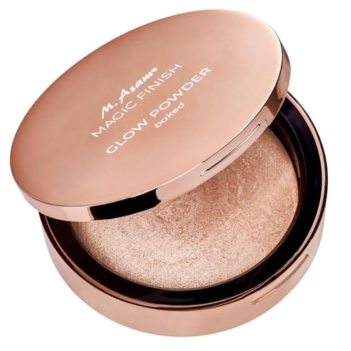 M. Asam MAGIC FINISH Glow Powder Baked (7g) – Highlighter Make-up Für Strahlendes Finish, Multidimensionaler Glow, Schimmerndes Puder, Nahtloses Verblenden, Vegan