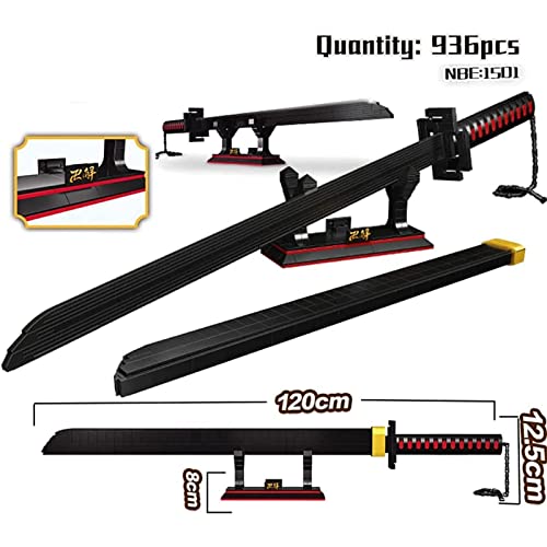 Ninja Weapons Modellbausatz Bauspielzeug 936 Teile Klemmbausteine Spielzeugschwert Ninja Katana Bausatz Mit… – Bild 5