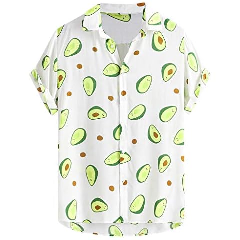 HUTcPNy Camisas Hawaianas de Hombre con Estampado Divertido Cover