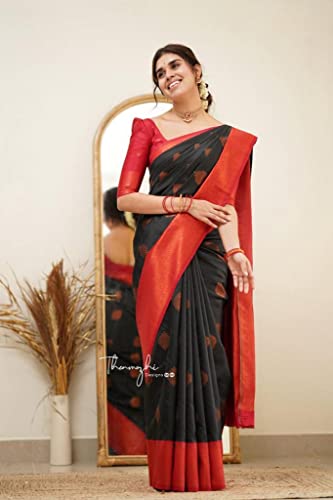 Image of Flosive Women's Jacquard Silk Saree