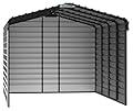 Arrow 12' x 20' x 9' All-Weather Galvanized Steel Carport with 3 Wall Kits, Multipurpose Heavy-Duty Outdoor Garage Carport Canopy, Eggshell