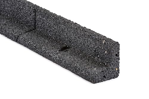 4 ft. Easy to Install No Digging Flexible and Sturdy Rubber Landscape Edging in Gray (6-Pack) Installation Hardware Included