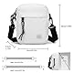 Donboly Sling Brust Crossbody Tasche, wasserdichte Umhängetasche, Crossbody Tasche Rucksack für Männer und Frauen Wandern Outdoor Sport (Weiß)