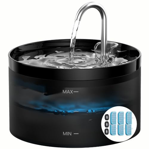 Fuente para Gatos Bebedero Gatos: GIOTOHUN 2L Fuente de Agua para Gatos