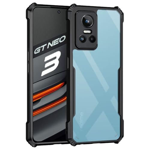 amazon basics Hybrid Camera Protection Transparent Hard Back Case Cover for Realme GT Neo 3 (Sides Black) (B0CVL6MVJ1) Amazon Price History, Amazon Price Tracker