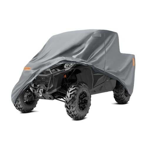 Image of Waterproof UTV Cover Replace for Can-Am Commander DPS /XT 700 1000R 2 Seats | 6 Layers Outdoor Cover with Cotton Liner, Air Vents, Door Zipper and Windproof Buckles for Rain Snow Dust Protection