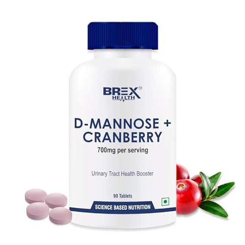 Image of D-MANNOSE + CRANBERRY | For UTI Supplements | Antioxidant Rich Supplement for Kidney Health - 90 Tablets