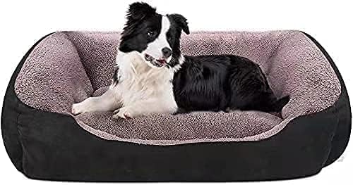 Image of SITSNOOZE Giant Reversible Orthopedic Dog Bed XXXL Size for Massive Breeds 45 kg and Above Washable Sofa Mat for Tibetan Mastiff and Newfoundland (Brown & Black, XXXL)
