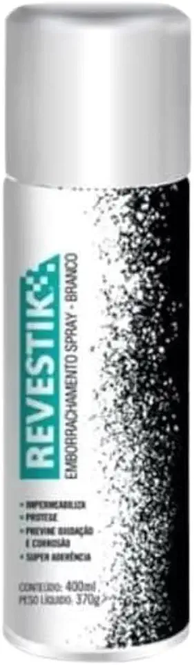 Borracha Líquida Spray Impermeabilizante Branco Revestik 400ml - TBR Adesivos