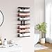 Hoctieon 3-Set 8 Tier Wall Mount Wine Rack (24 Tiers), Wall Racks for Wine Bottles Display and Storage, Hanging Bottle Organizer for Living Room, Dining Room, Wine Cellar, Bar, Black