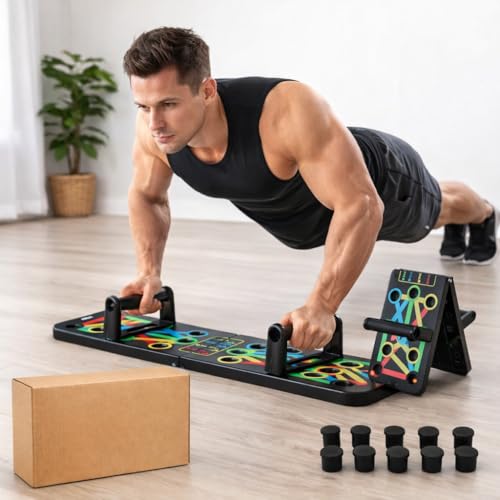 Image of ODDISH Way to Fitness Double Spring Tummy Trimmer and Push Up Board Combo Pack for Men & Women - Abdominal Workout for Home & Gym Use