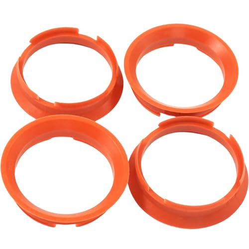 4x Zentrierringe 63,4 auf 57,1/63 4-57 1 | Rot | kompatibel mit Keskin MAM