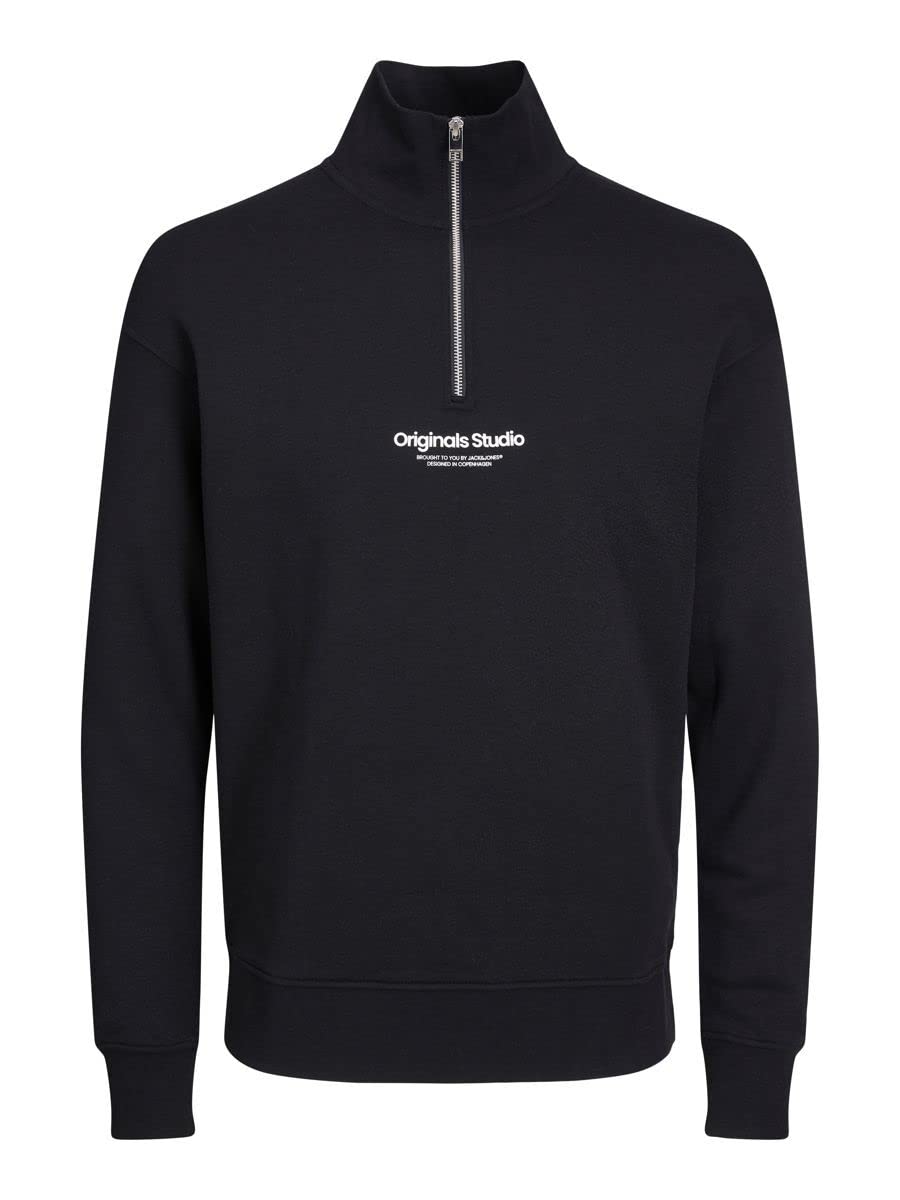 Black Mens Sweatshirt Jack & Jones Vester - Men