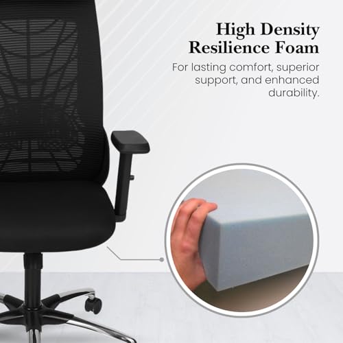 Image of activa Cyber Ergonomic High Back Office Chair | Mesh Computer Chair with Adjustable Headrest | Lumbar Support | Armrest & Swivel Wheels | Comfortable Chair for Home /Office /Study /Gaming (Black)