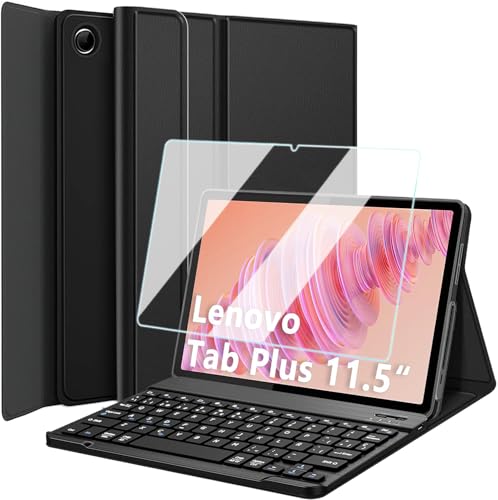 Nanhent Funda con Teclado Español Ñ para Lenovo Tab Plus 11.5 Pulgadas 2024 (TB351FU), 9H...